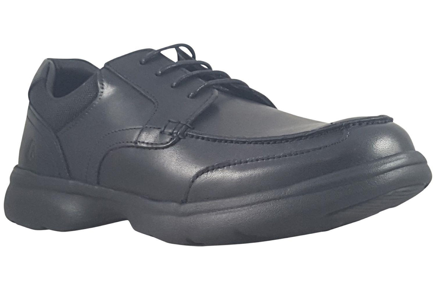 Mens Hush Puppies Hugh Black Leather Lace Up Shoes