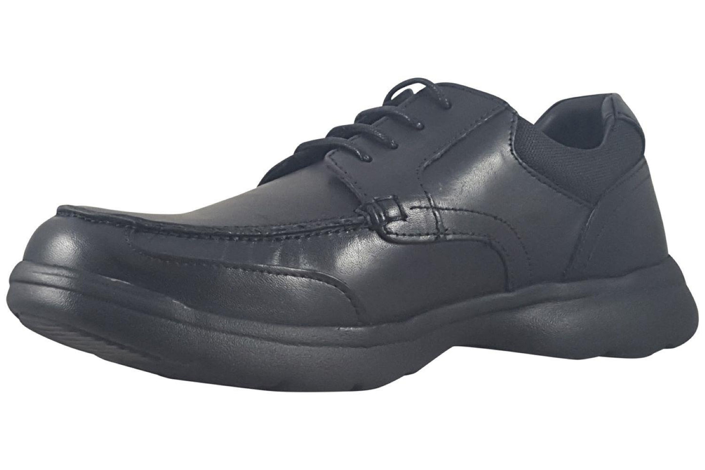 Mens Hush Puppies Hugh Black Leather Lace Up Shoes