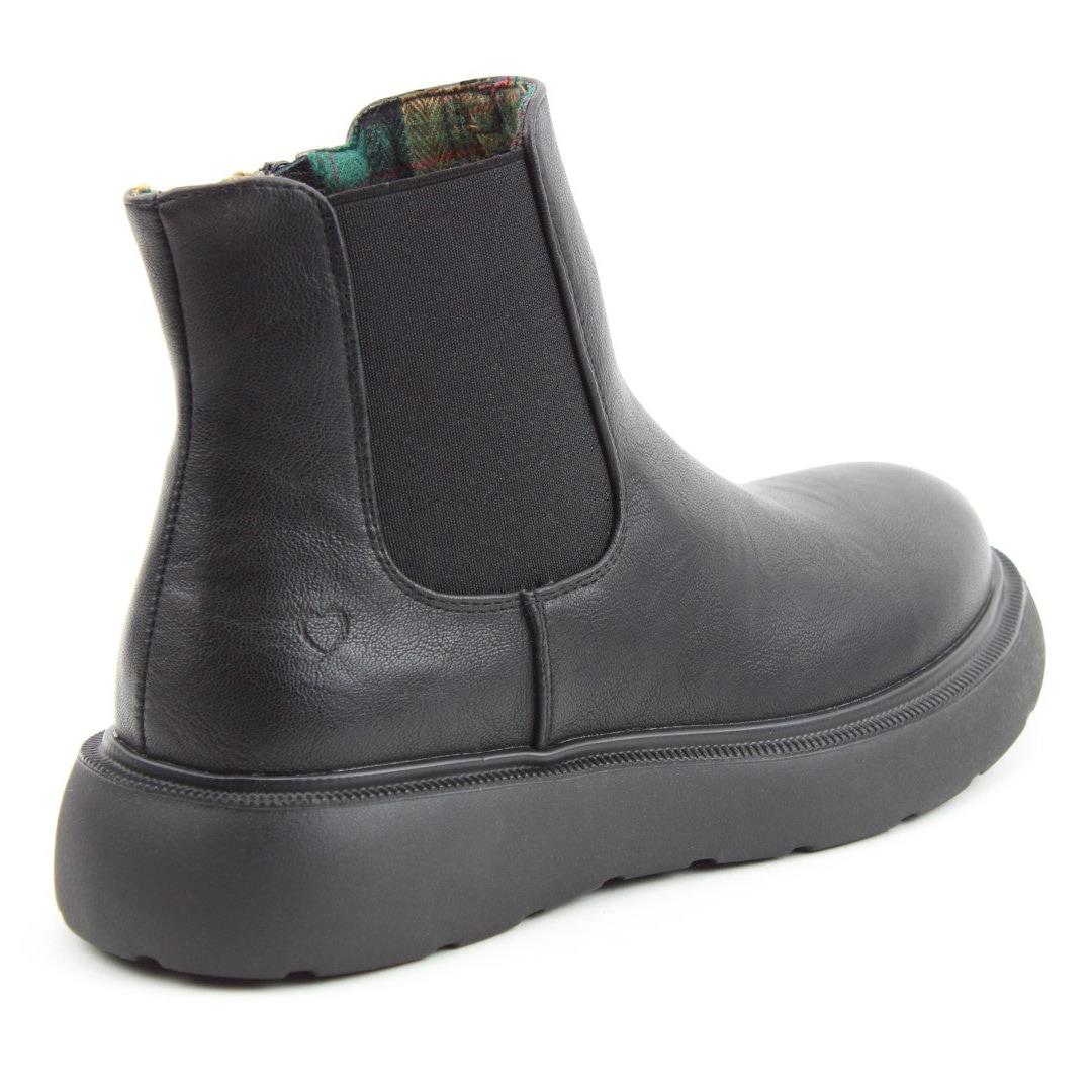 Heavenly Feet Azalea Black Litesoles Vegan Ankle Boots