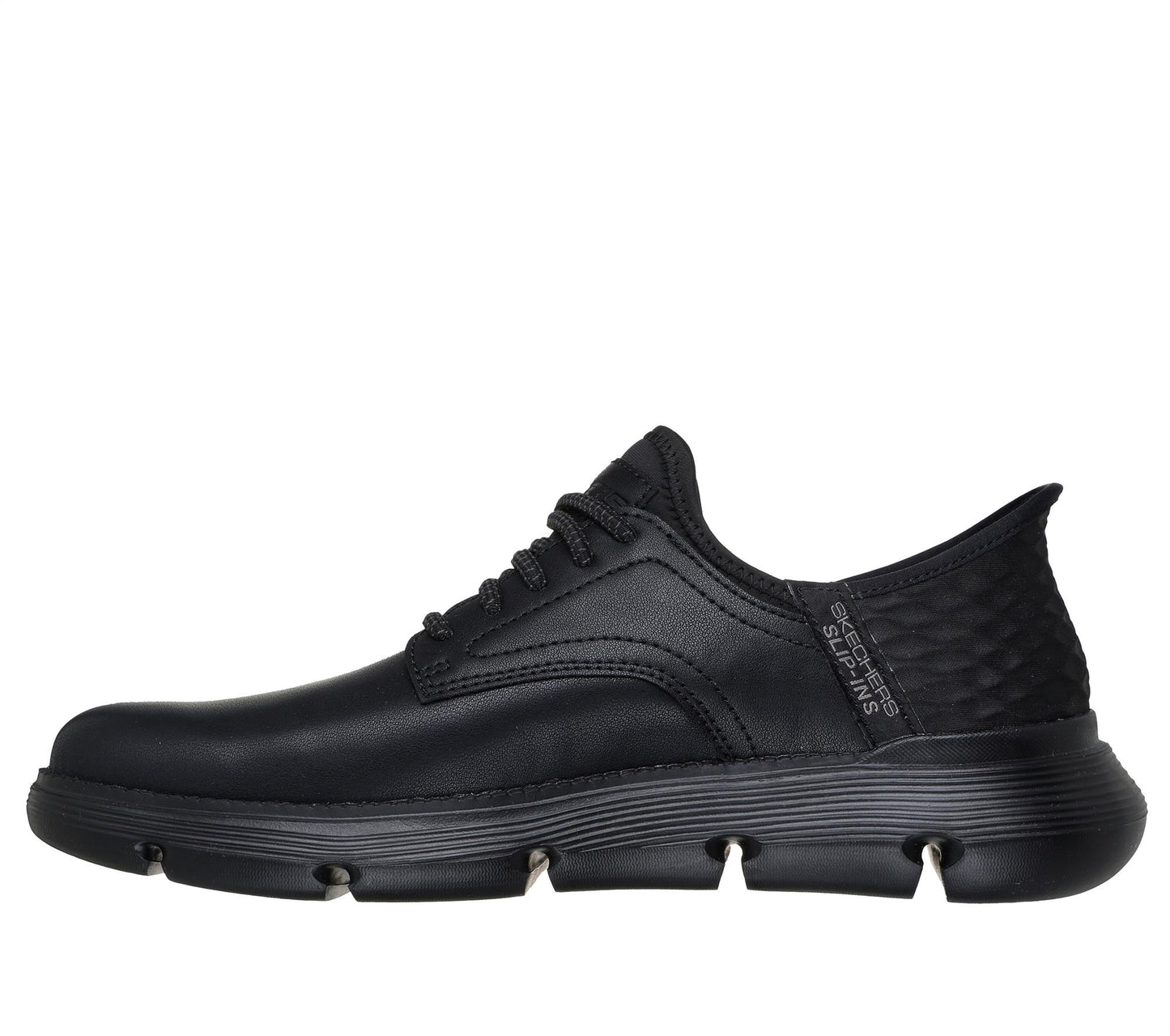 Skechers Hands Free WIDE Gervin Slip-ins® Mens Black Trainers Shoes 205046W