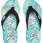 Quiksilver Boys Molokai Layback II Green Tropical Toe Post Flip Flops Sandals