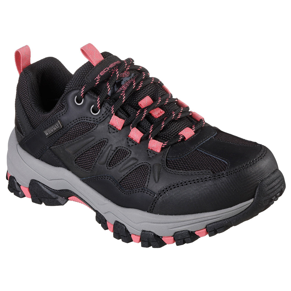 Ladies Skechers Selmen West Highland Black/Charcoal Waterproof Hiking Shoe 167003/BKCC