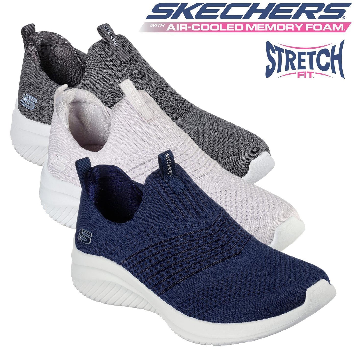 Skechers Trainers Ultra Flex 3.0 Classy Charm Shoes 149855