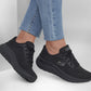 Skechers WomensArch Fit Big League Black Vegan Trainers Shoes