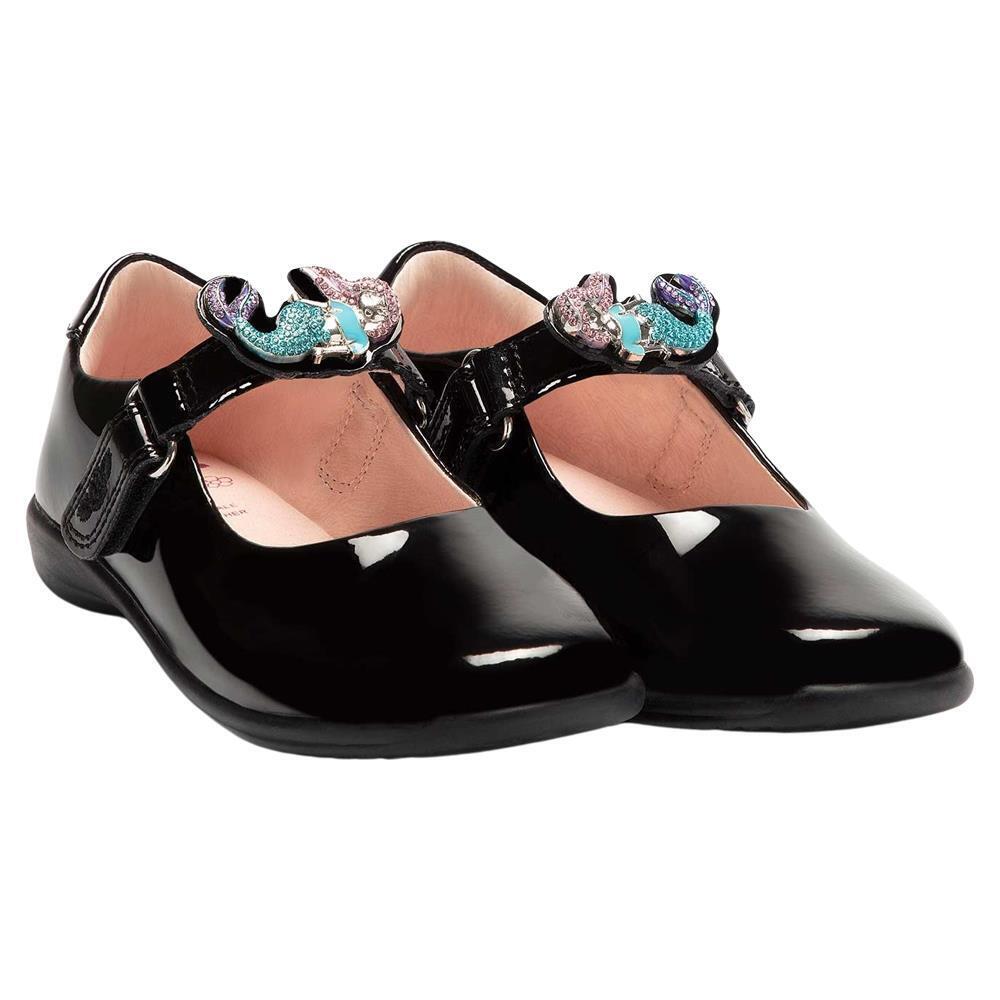 Lelli Kelly LK8101 (DB01) Maribella Black Patent Interchangeable School Shoes