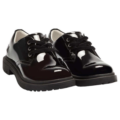 Lelli Kelly LK8654 (DB01) Elaine Black Patent Lace Up School Shoes