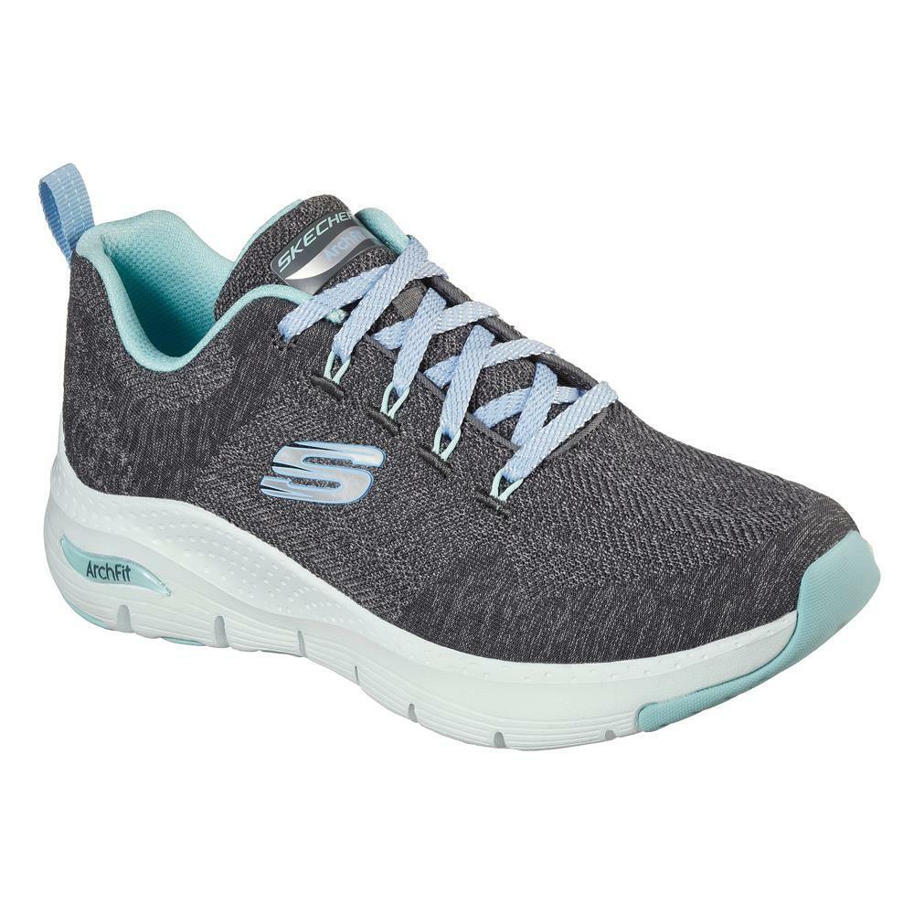 Skechers Ladies Arch Fit Comfy Wave Podiatrist Approved Shoes 149414/CCTQ