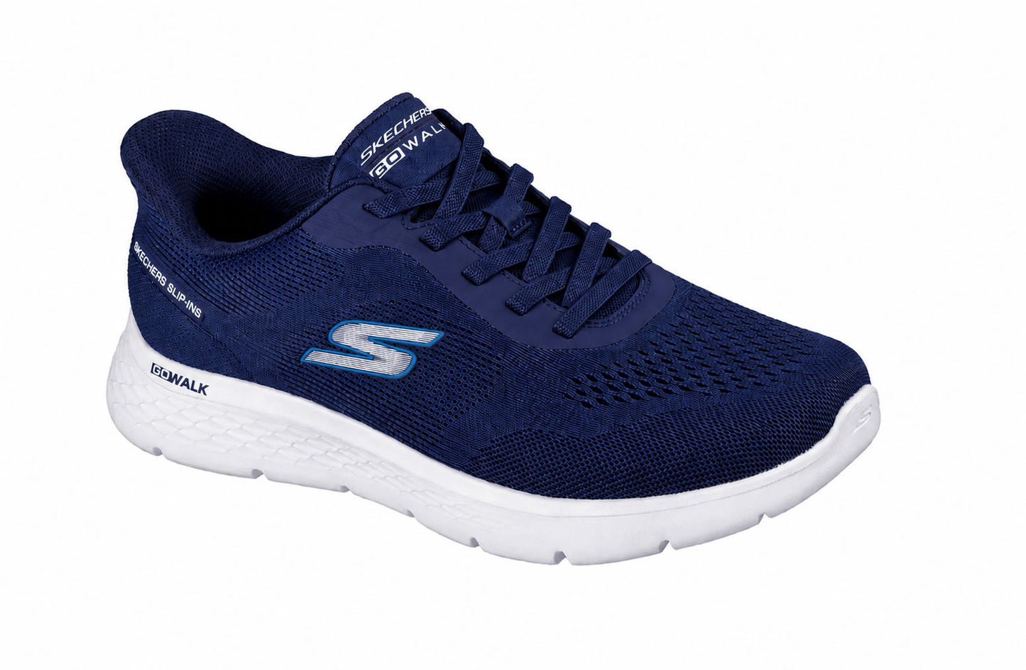 Skechers Mens Slip Ins Trainers Navy Blue Go Walk Master 216924/NVY