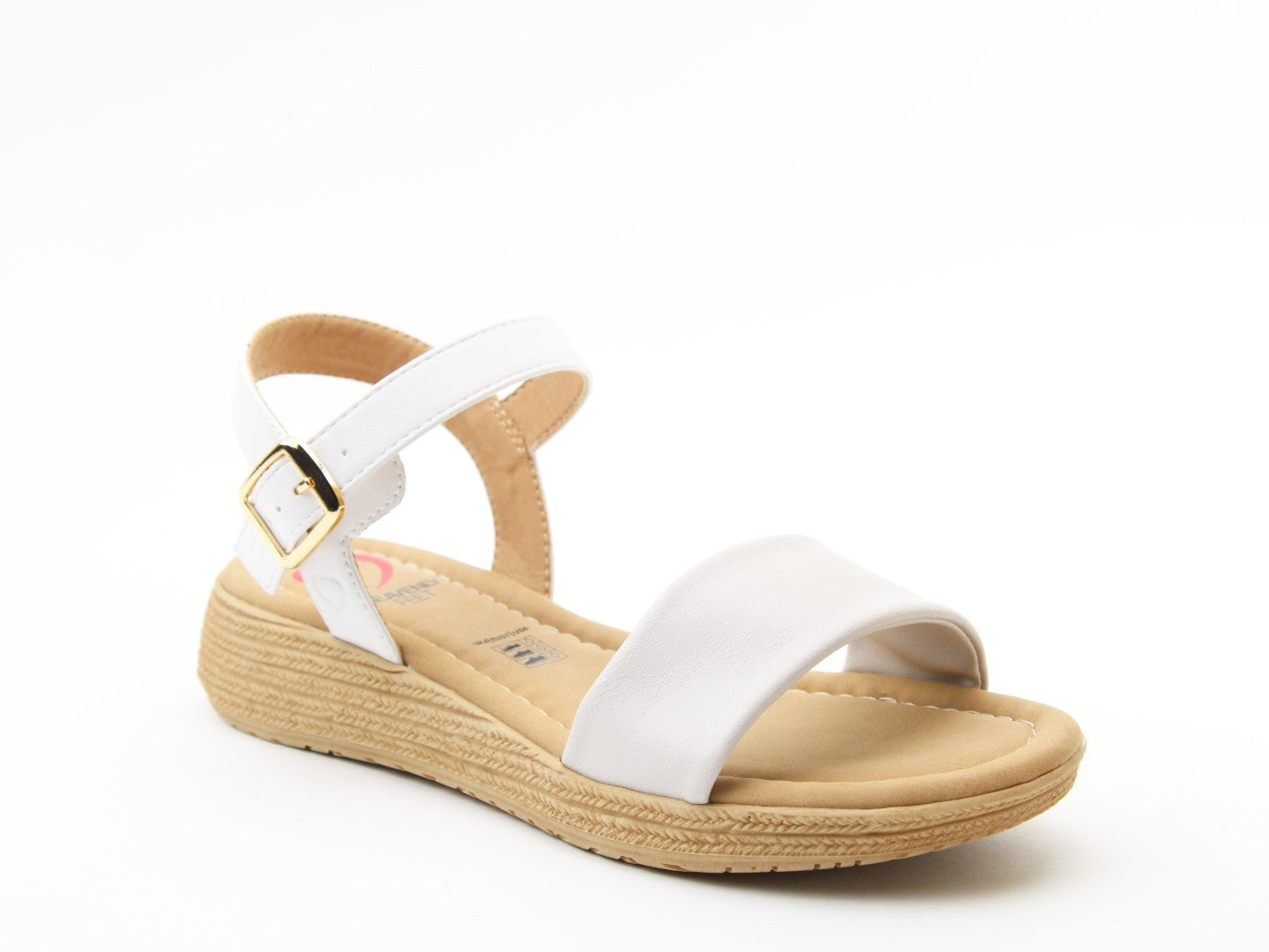 Heavenly Feet Womens Sara Comfort Vegan Sandals