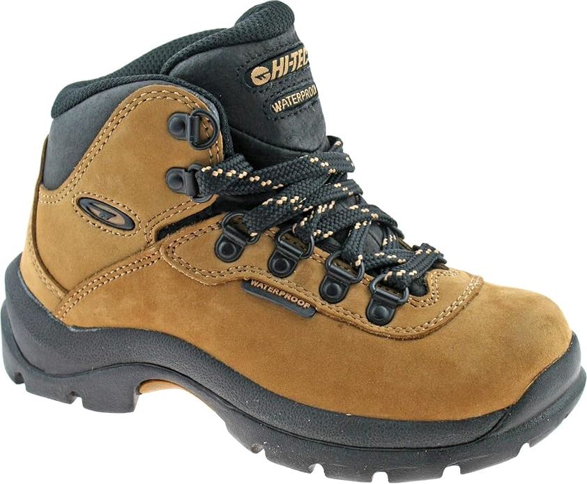 HI-TEC Kids Altitude II JX Light Hiking Tan Walking Boots