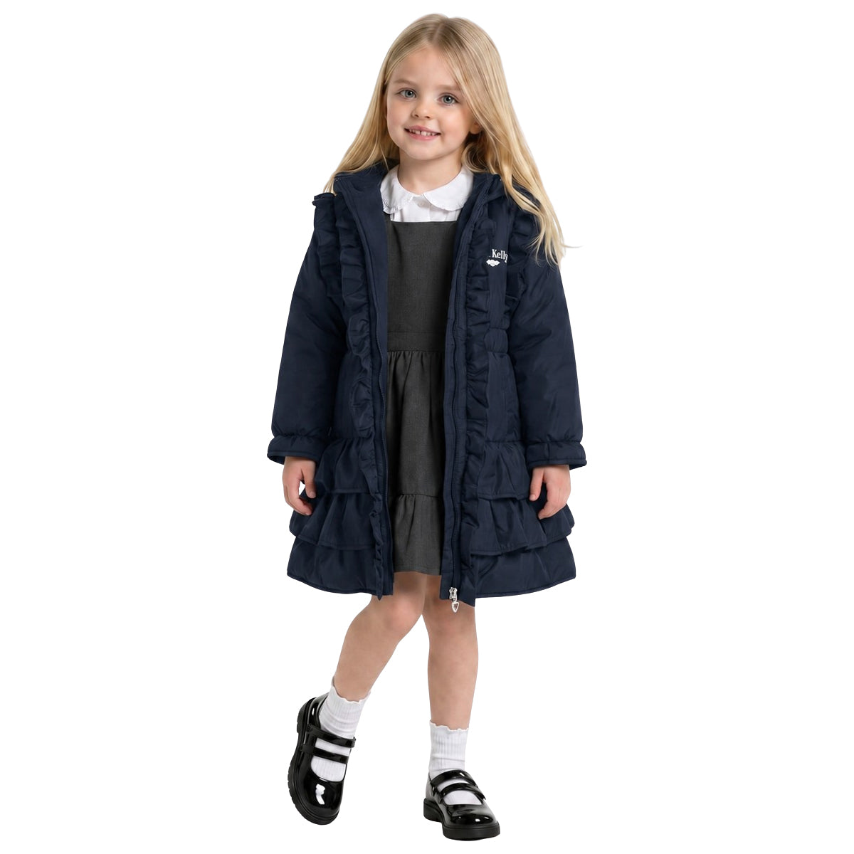 Lelli Kelly Bella Ruffled Hooded Shower Proof Coat
