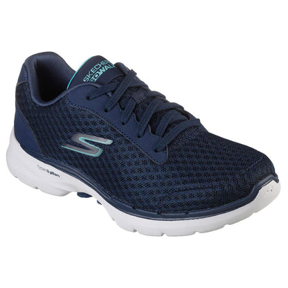 Skechers Go Walk 6.0 Iconic Vision Navy/Turquoise Trainers 124514/NVTQ