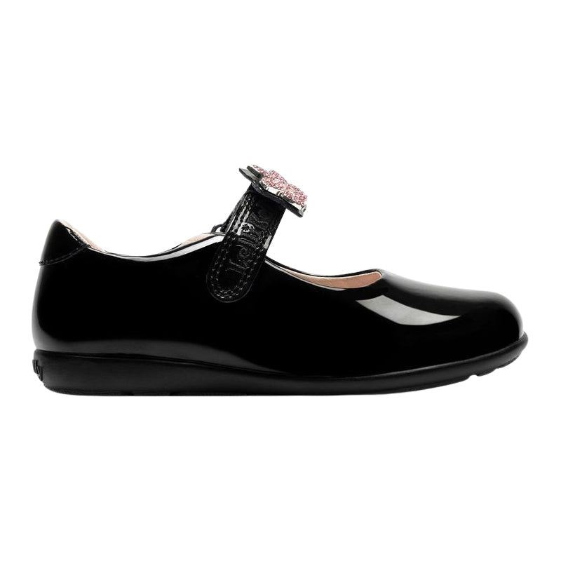 Lelli Kelly Daisy 2 Wide Fit G Patent Black School Shoes LK8481