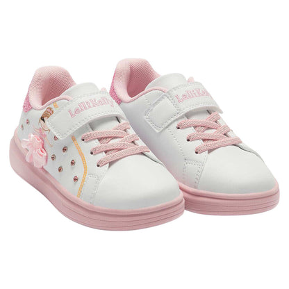 Lelli Kelly LK4826 (AA52) Mille Stelle Bianco/Rosa Interchangeable Tutu Trainer