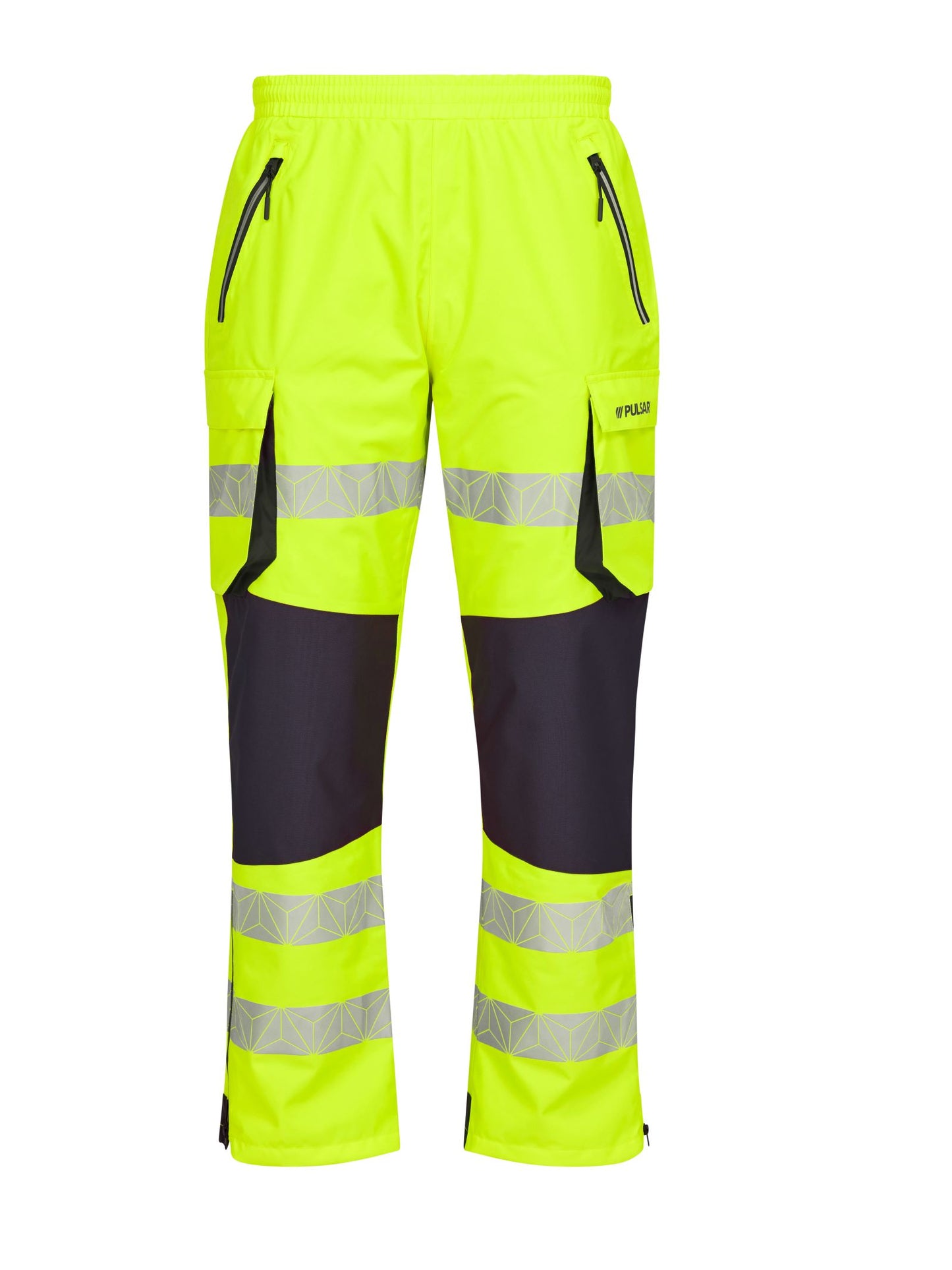 PULSAR® React Unisex Hi-Vis Waterproof Lightweight Overtrousers
