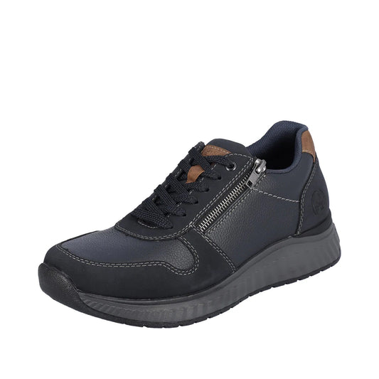 Rieker Mens B0613-14 Blue Casual Trainers
