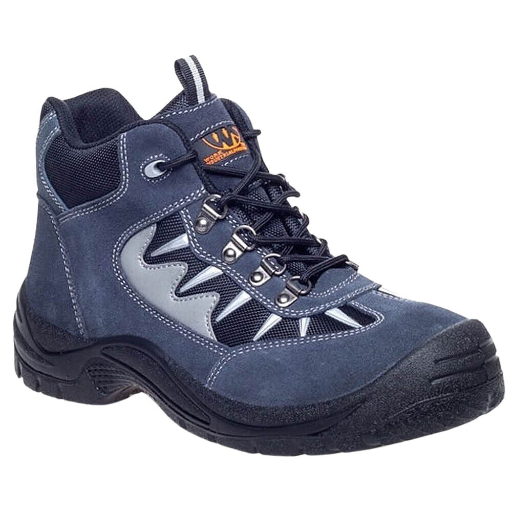 Worksite Mens Suede Sports Safety Boots Grey SS632SM