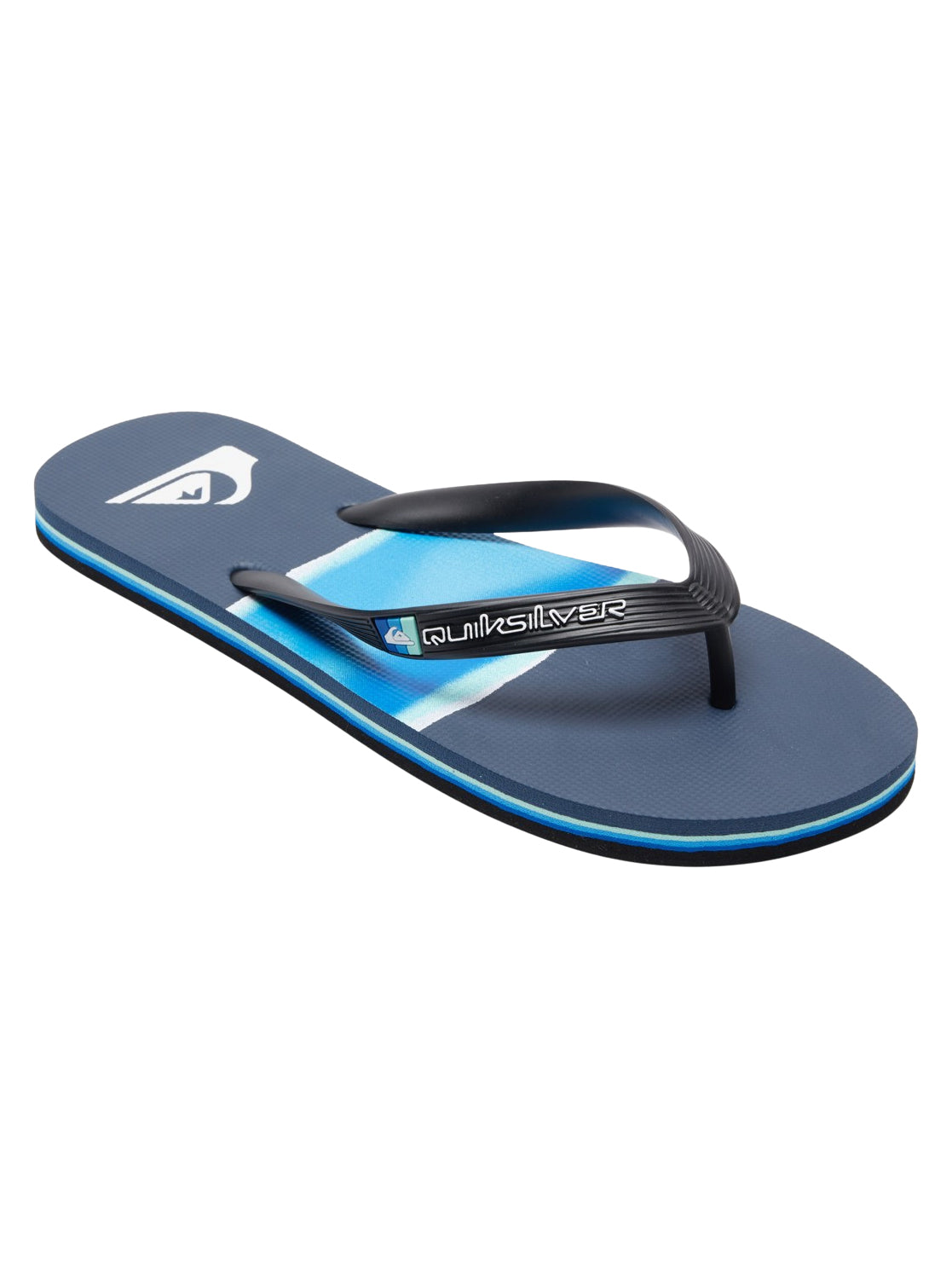 Quiksilver Molokai Airbrushed Navy Flip Flops Beach Sandals