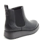 Heavenly Feet New Rolo Black Low Wedge Vegan Ankle Boots
