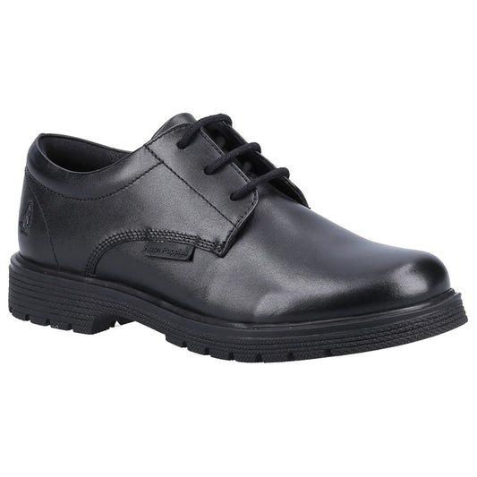 Hush Puppies Polly Black Lace Up School Shoes