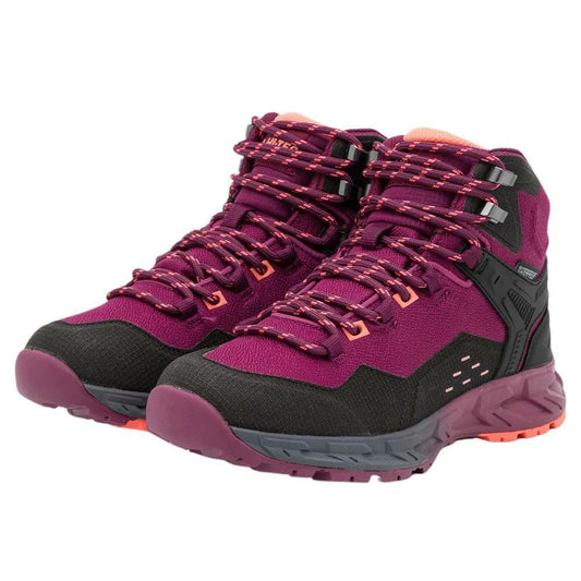 Hi-Tec Ladies Verve Mid Waterproof Violet Pink Lightweight Vegan Walking Boots