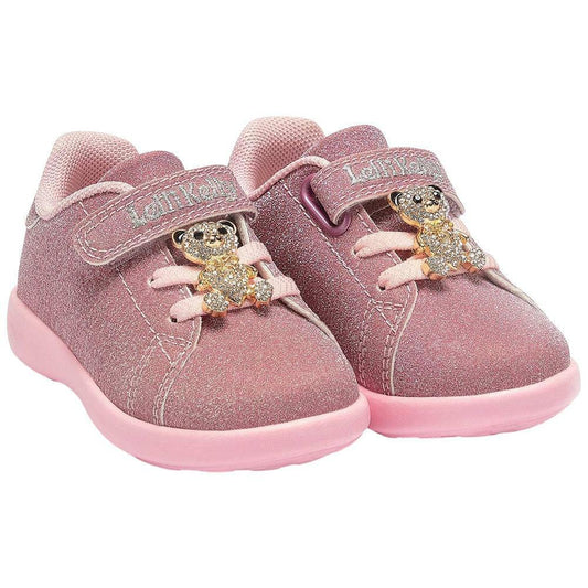 Lelli Kelly LK4800 (LC01) Sarah Rosa Glitter Teddy Shoes