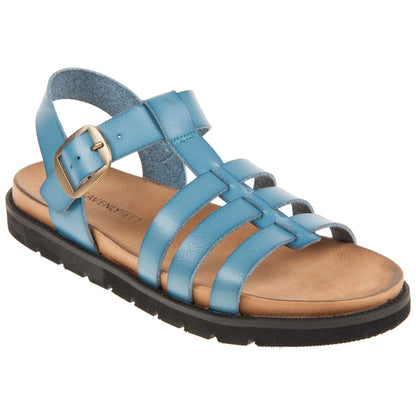 Heavenly Feet Saltwater Blue Lightweight Vegan Sandals