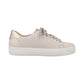 Remonte D0903-61 Beige Nude Lace/Side Zip Leather Casual Trainers Shoes