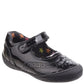 Girls Infants Hush Puppies Rina Black Patent Adjustable Strap Mary Jane School Shoes