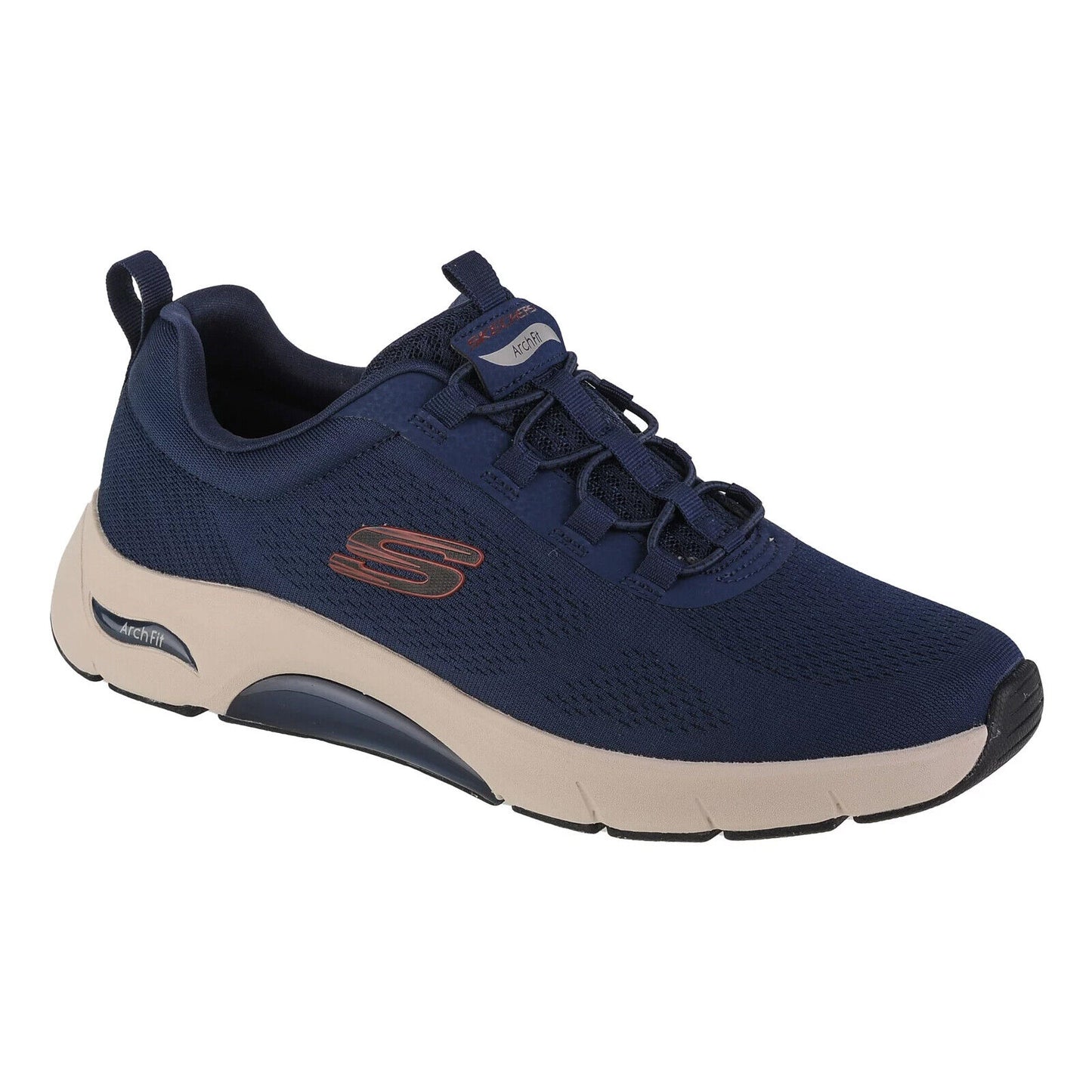 Skechers Mens Arch Fit Billo Navy Mesh Lightweight Vegan Trainers 232556/NVY