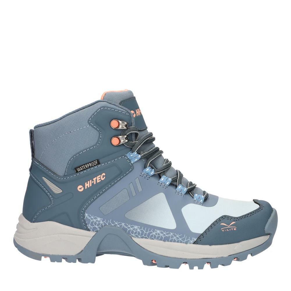 Hi-tec Ladies V-Lite Psych WP Dark Turquoise/Blue/Pink Waterproof Hiking Boots