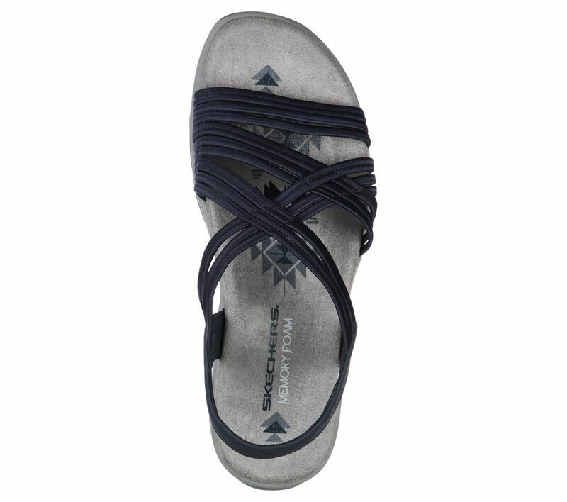 Skechers reggae sandals hot sale memory foam