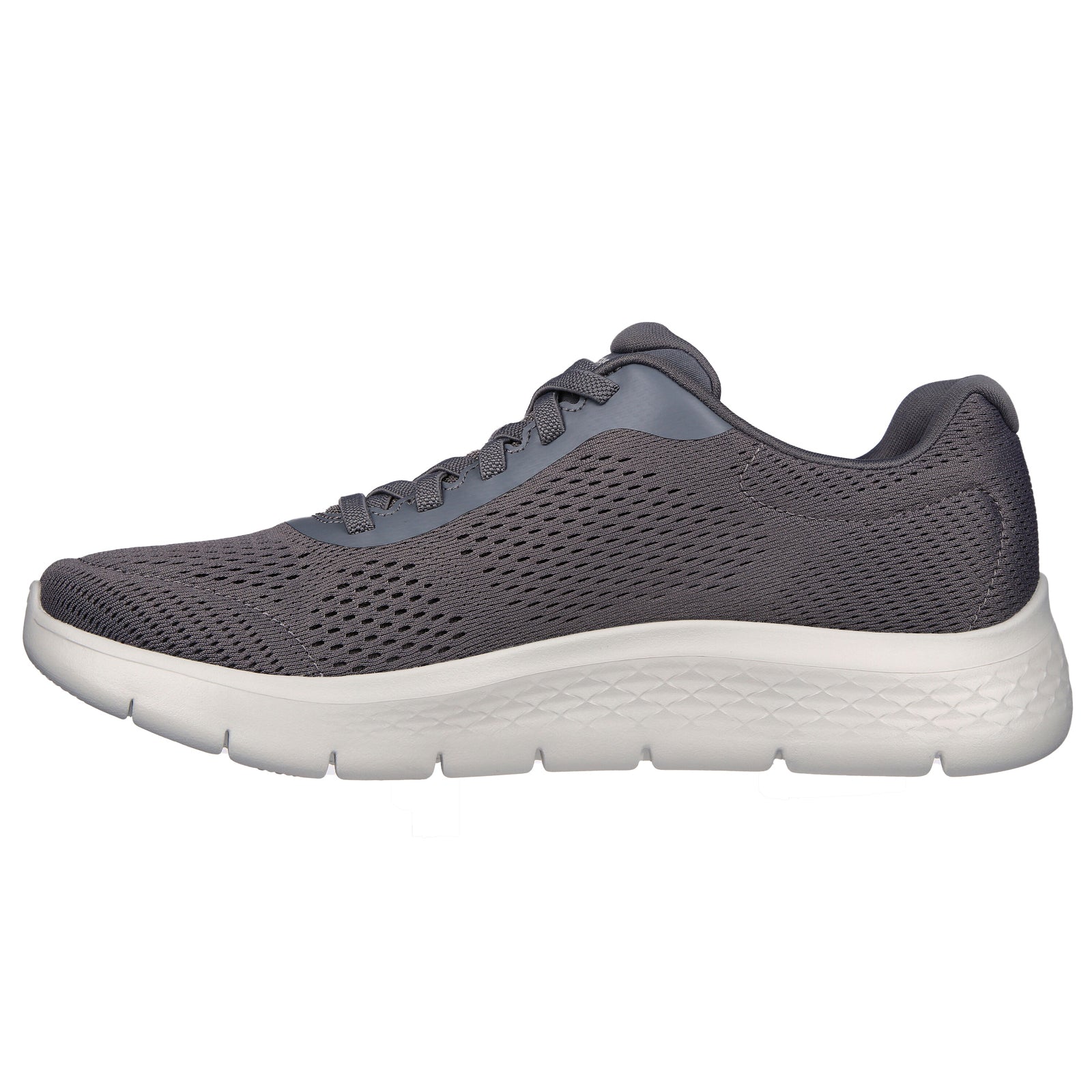 Skechers Mens Go Walk Flex Remark Grey Charcoal Trainers Shoes Hirst Footwear