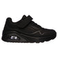 Skechers Kids Uno Air Blitz Black Hook & Loop Trainers Shoes