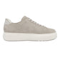 Rieker Womens White Leather Side Zip Trainers M7701-80