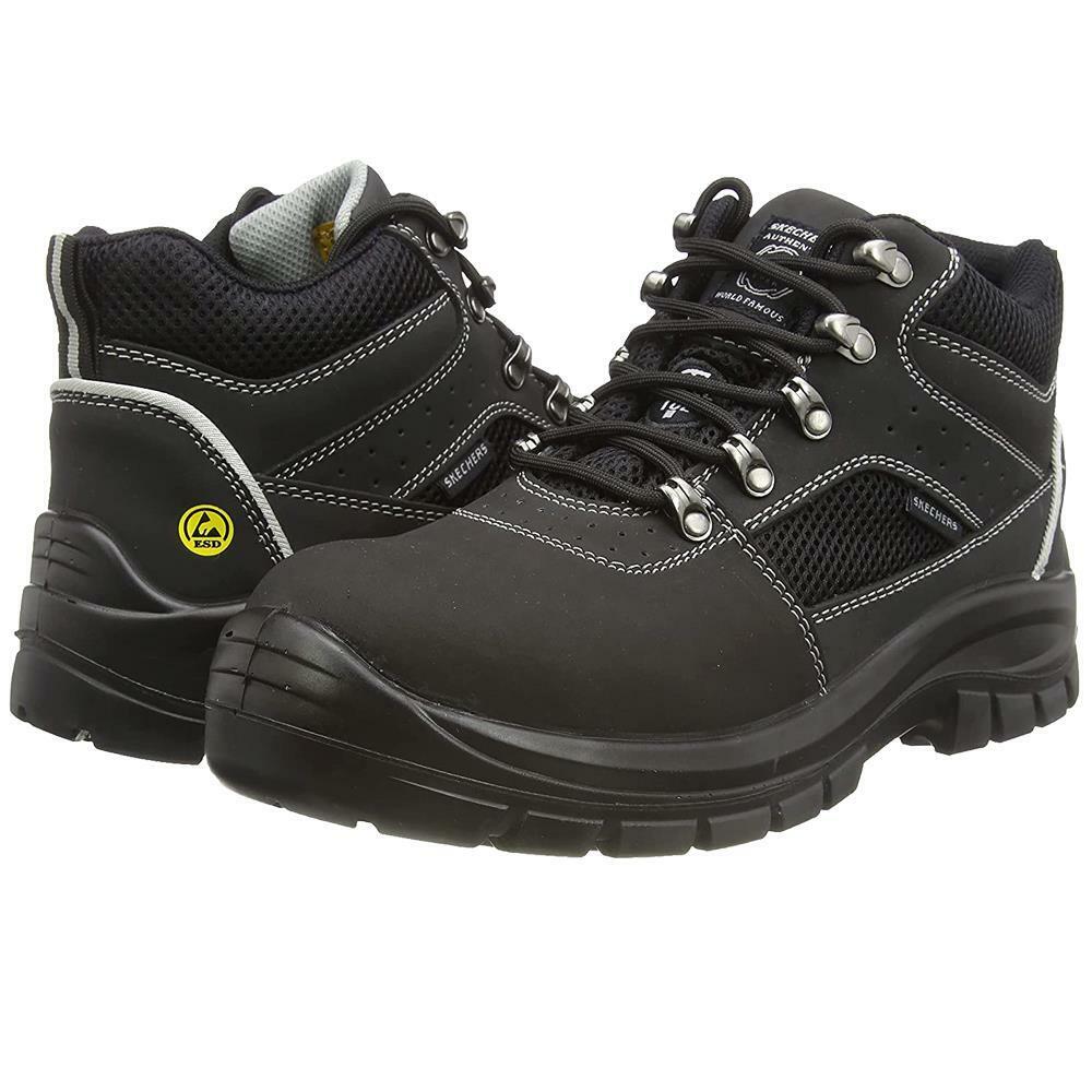 Skechers Trophus Letic Safety Steel Toe Cap Boots 200002EC Black