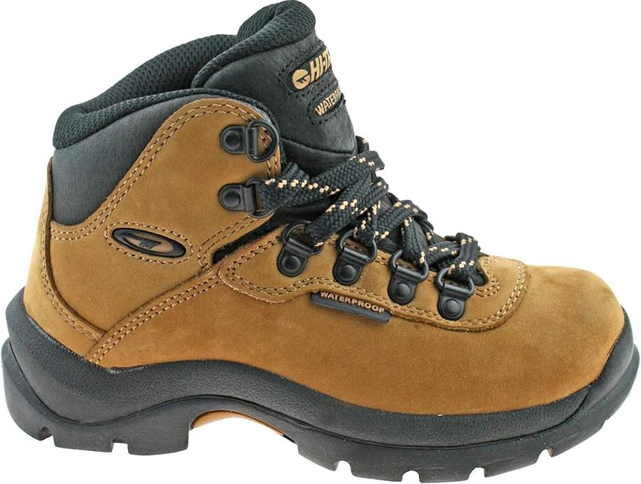 HI-TEC Kids Altitude II JX Light Hiking Tan Walking Boots