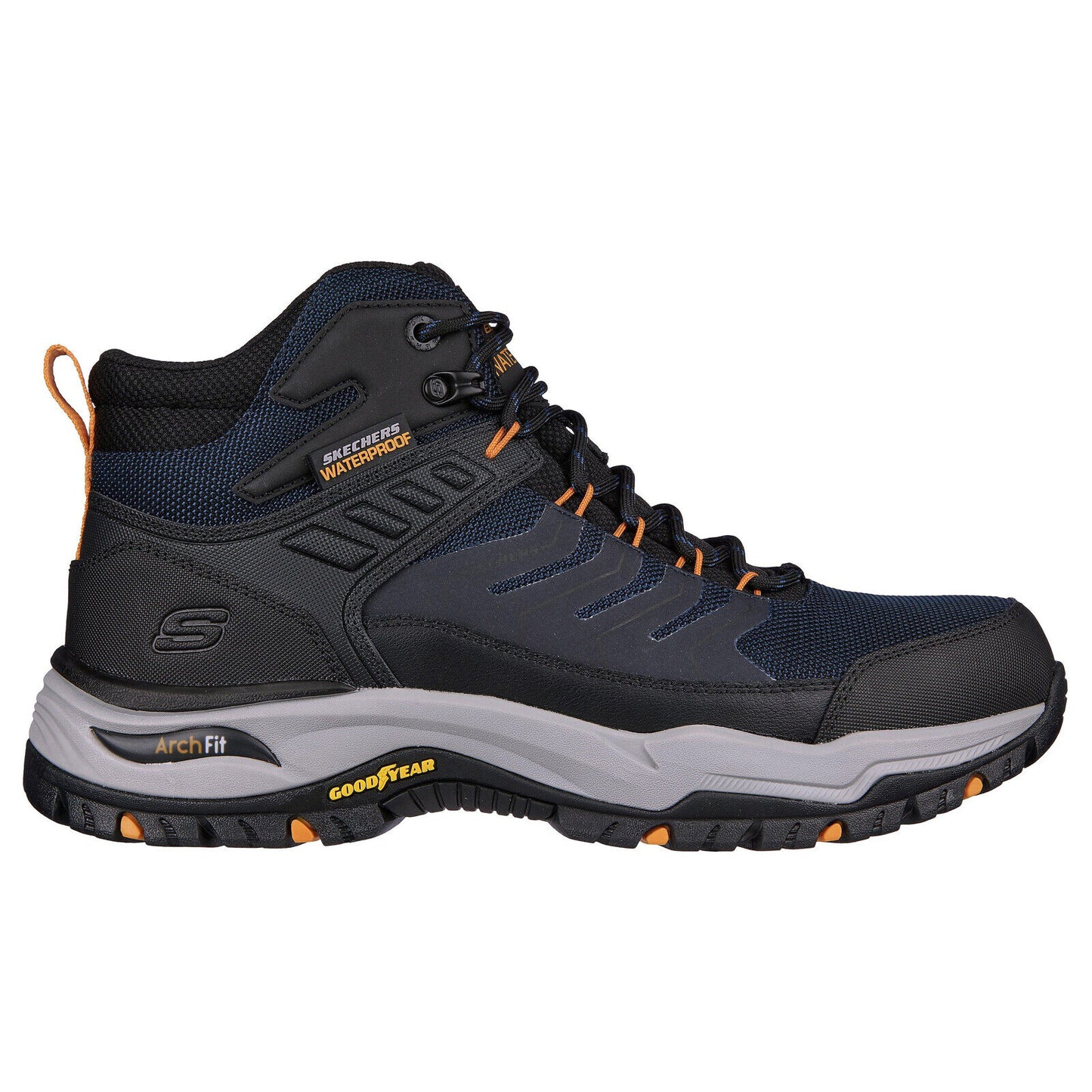 Skechers Arch Fit Dawson Raveno Navy/Black Waterproof Trail Walking Boots