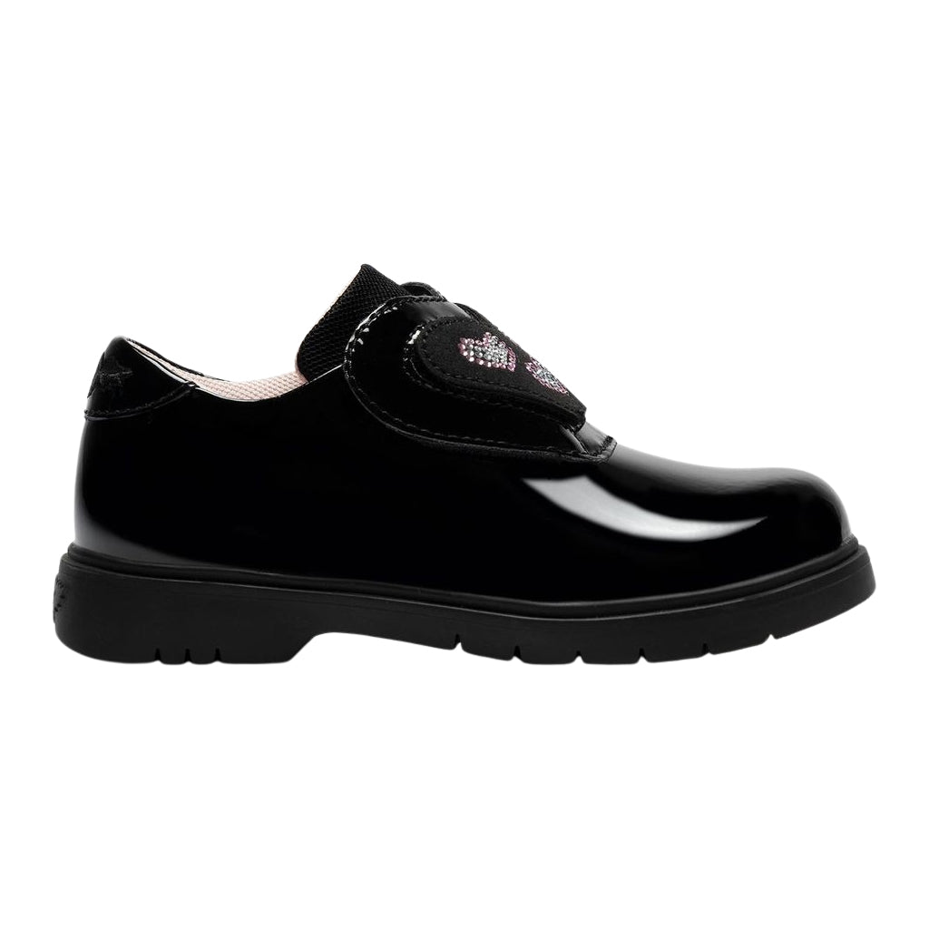 Lelli Kelly Eloise Black Patent Roly Sole School Shoes LK8944 NE03