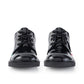Girls Kickers Black School Shoes Youths Patent Kick Lo 1-13499