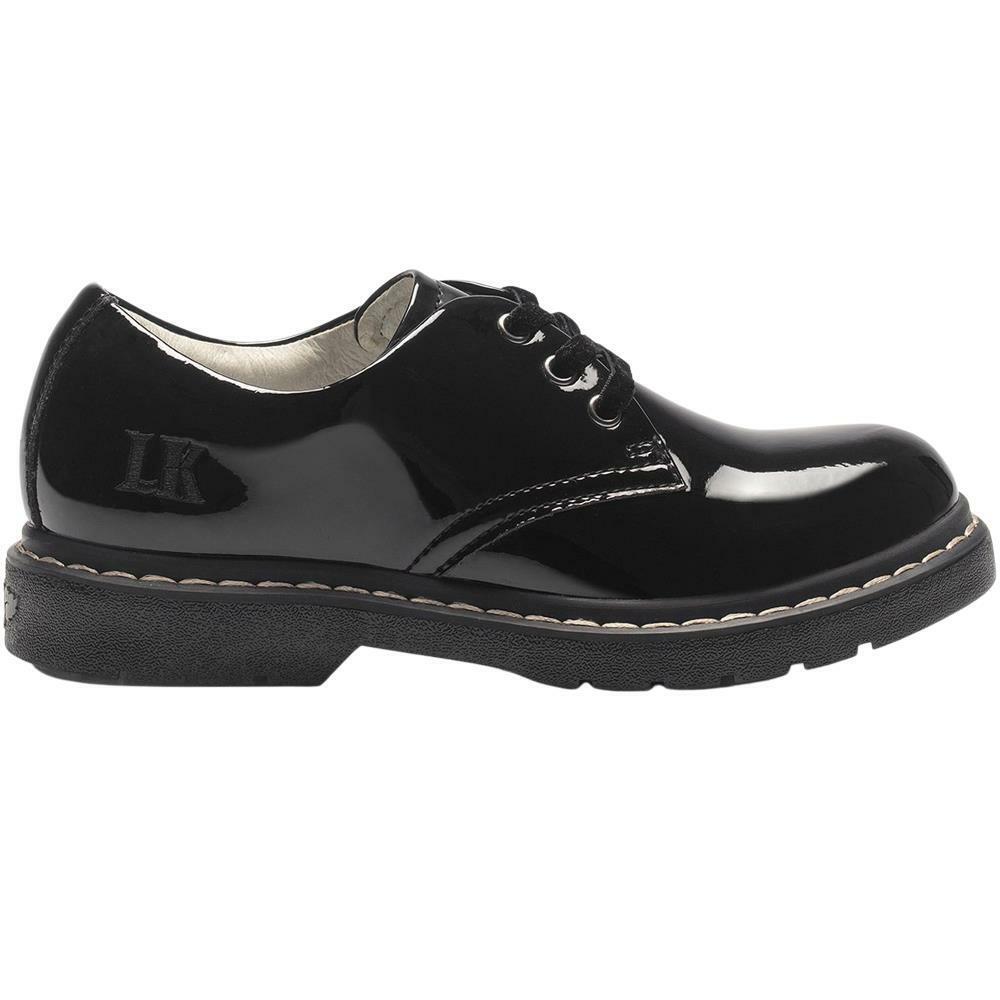 Lelli Kelly LK8287 (DB01) Black Patent Rochelle School Shoes F Fitting