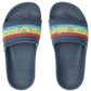 Quiksilver Rivi Wordmark Navy Slip On Slider Sandals