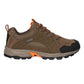 Hi-Tec Mens Auckland Lite Waterproof Brown/Orange/Black Walking Shoes