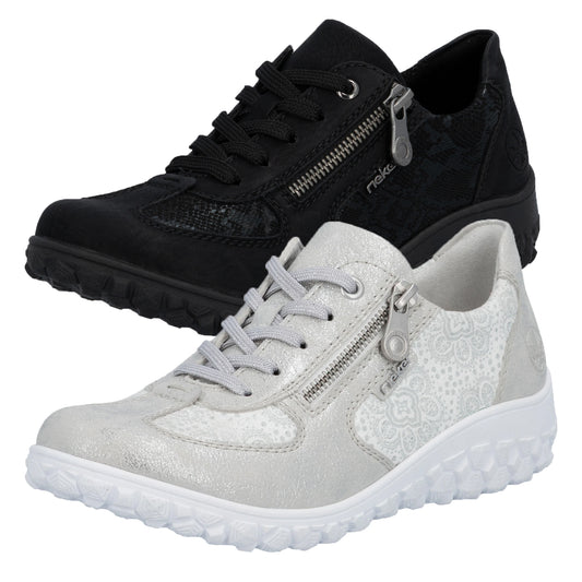 Rieker Women's Casual Shoe - Silver/Platinum | 59501