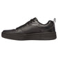 Skechers Mens Sport Court 92 Black Leather Classic Lace Up Trainer Shoes