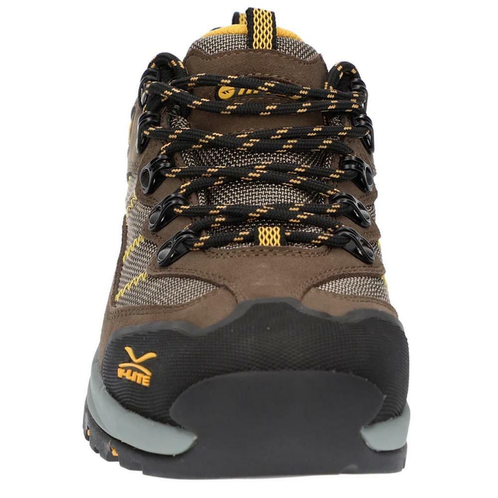 Hi-Tec Mens Sierra V-Lite Speedhike Low Brown/Gold Waterproof Walking Shoes