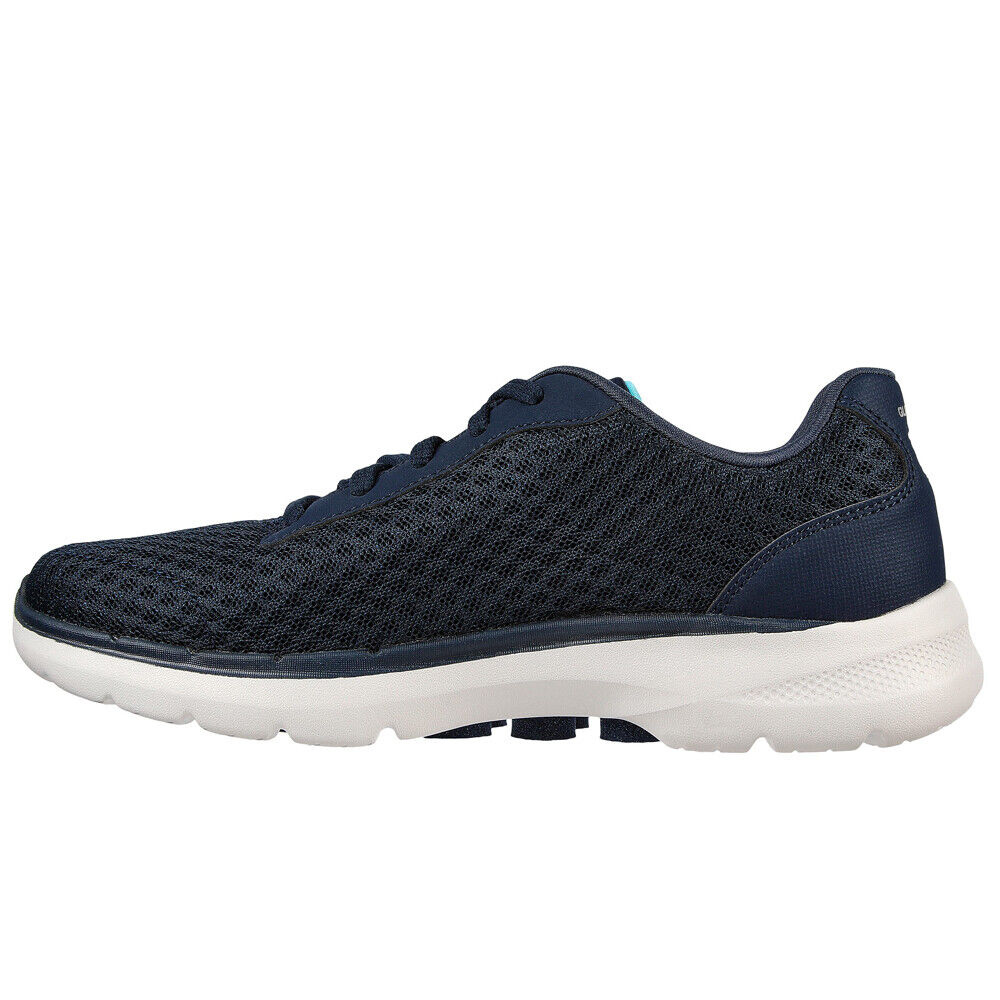 Skechers Go Walk 6.0 Iconic Vision Navy Turquoise Trainers 124514 NVTQ Hirst Footwear