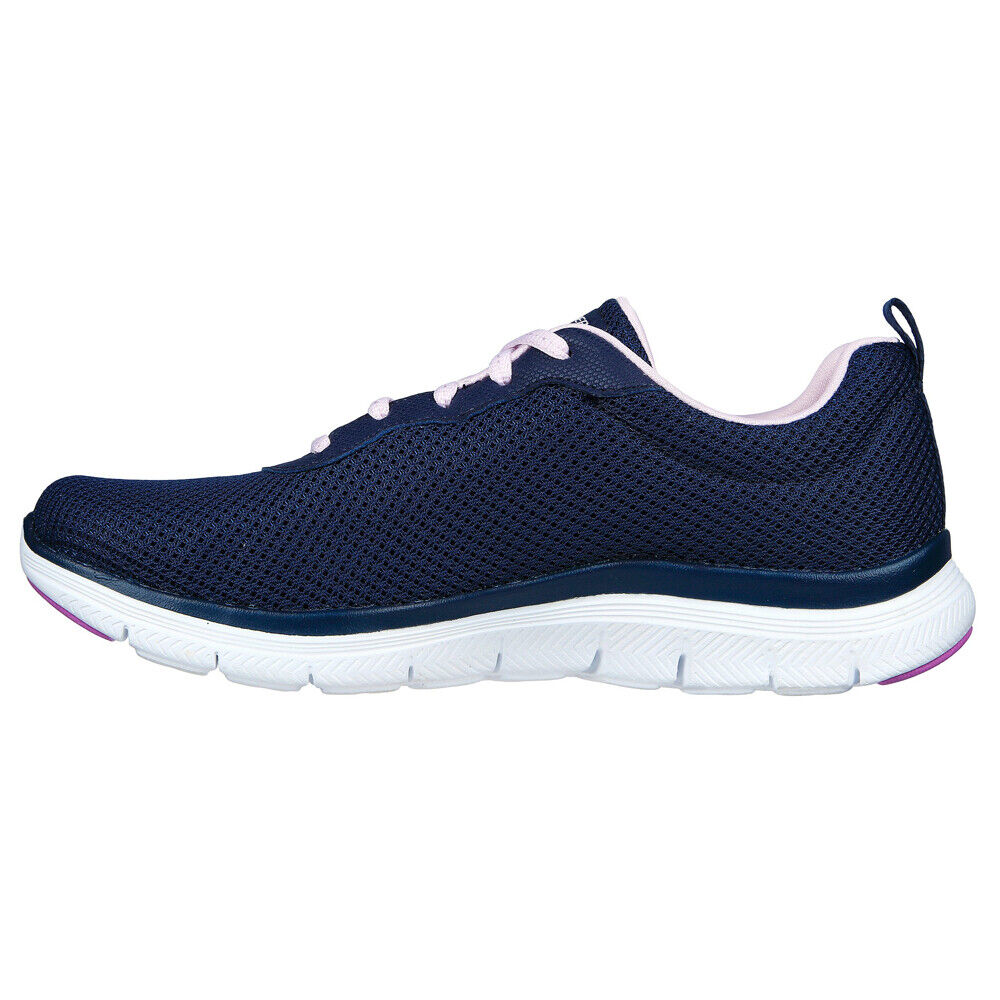 Skechers Flex Appeal 4.0 Brilliant View Navy Lavender Trainer Shoes 149303 NVLV