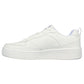 Skechers Mens Sport Court 92 white Leather Classic Lace Up Trainer Shoes