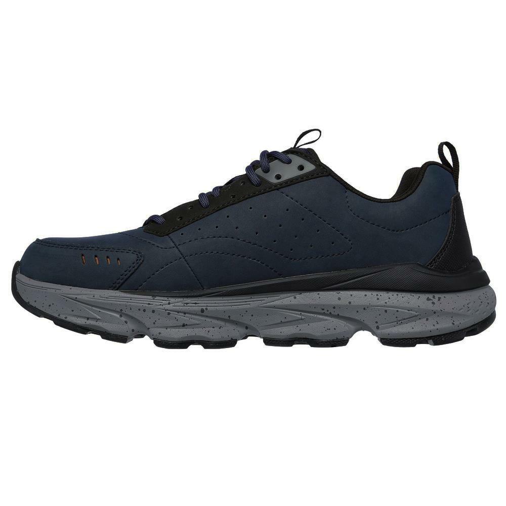Skechers Mens Delmont Spardo Navy Relaxed Fit Shoes 210342/NVY